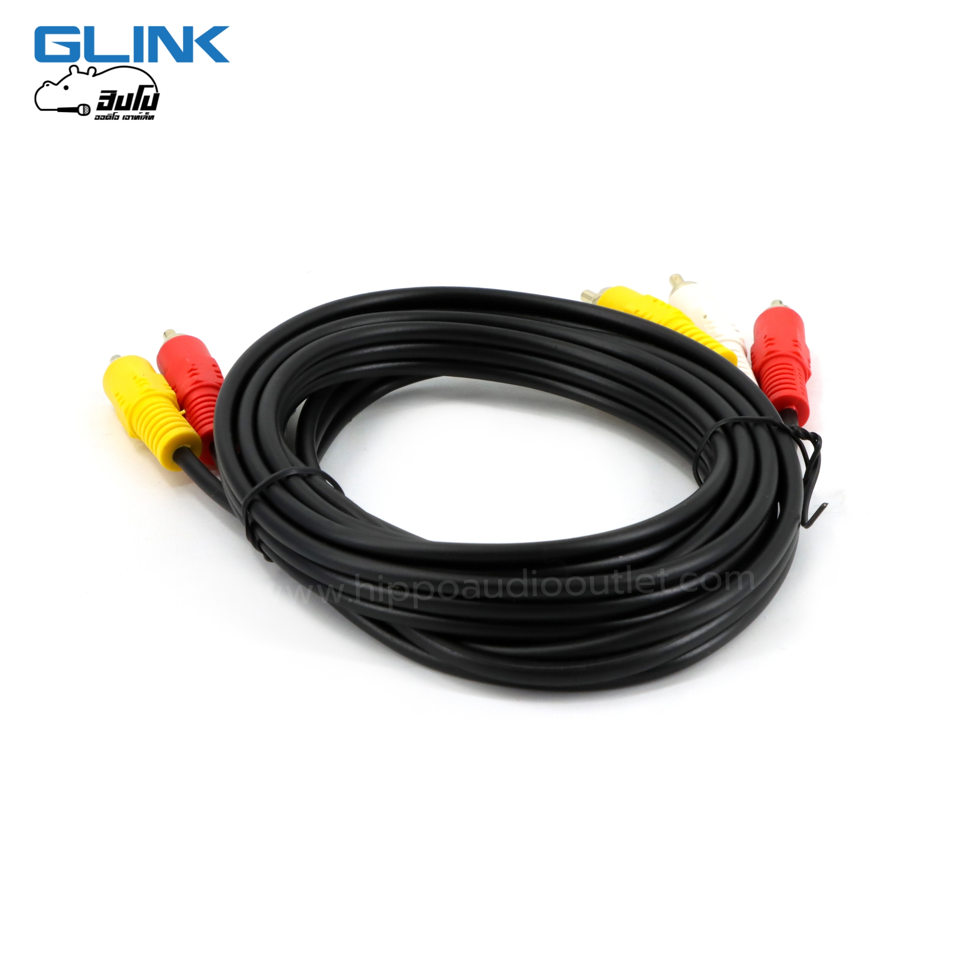 สาย RCA 6 หัวใส 1.5 เมตร GLDC003 (SP1)