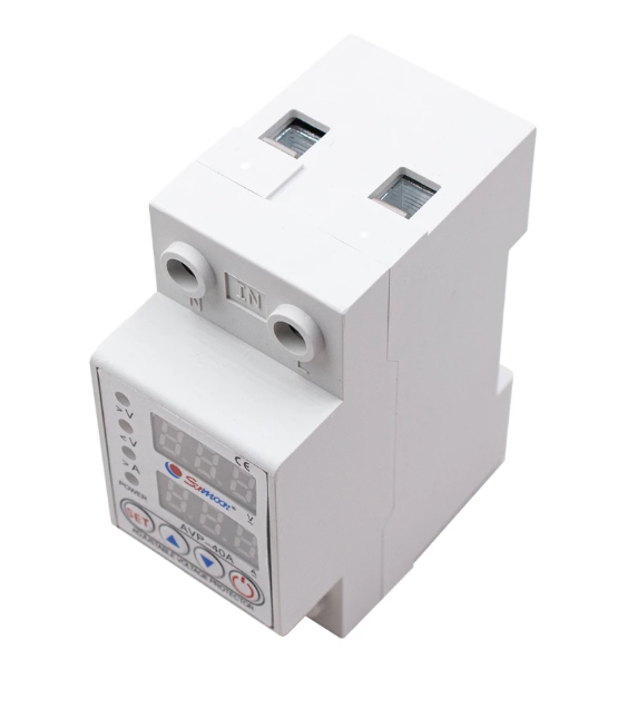 Sunmoon อุปกรณ์ป้องกันไฟตก AVP-63 ไฟเกิน 220V 63A อุปกรณ์ป้องกันแรงดันไฟฟ้า ตัดไฟสูง ตัดไฟต่ำ ตัดกระแสเกิน โอเวอร์โหลด หน้าจอดิจิตอล