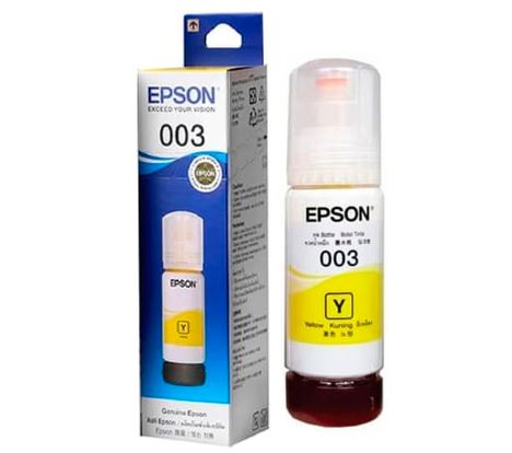 หมึกพิมพ์ อิงต์เจ็ท ยี่ห้อ Epson รุ่น T003 Yellow (Original ) มีกล่อง