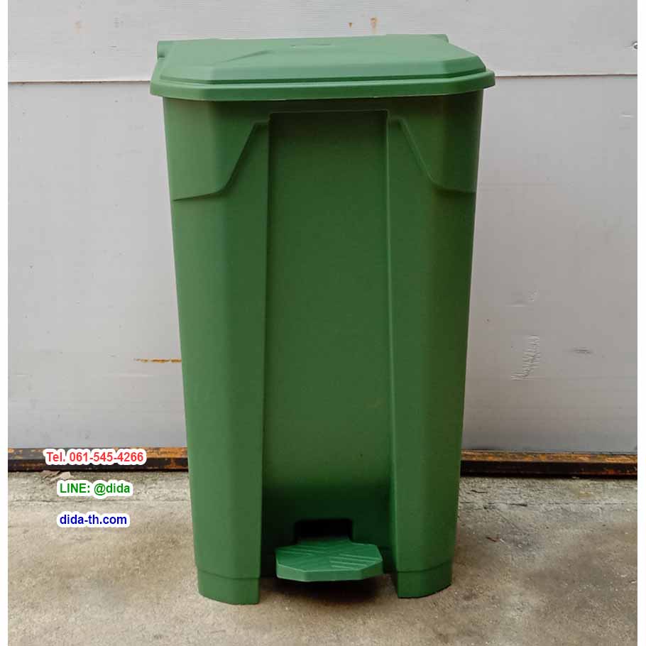 ถังขยะแยกประเภท เท้าเหยียบ ทรงเหลี่ยม 85 ลิตร