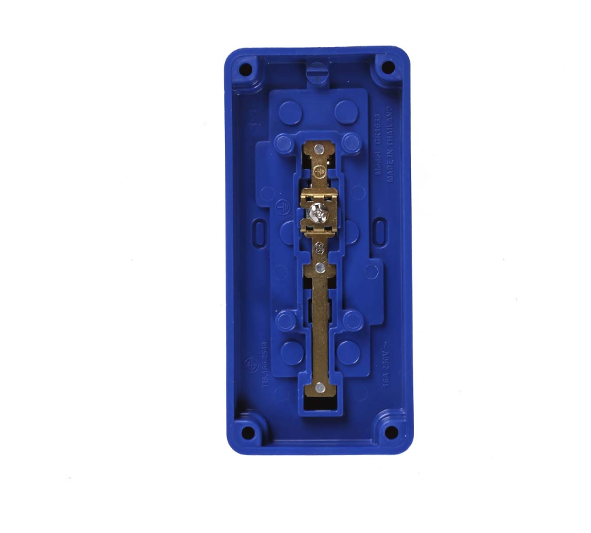 (ยกกล่อง 12 อัน) Vena ปลั๊กลอย 3 ที่ วีน่า GR1633 มีกราวน์ ทูโทน-ซีรีส์ Triplex receptacleearthing Two tones-series 16A 250V