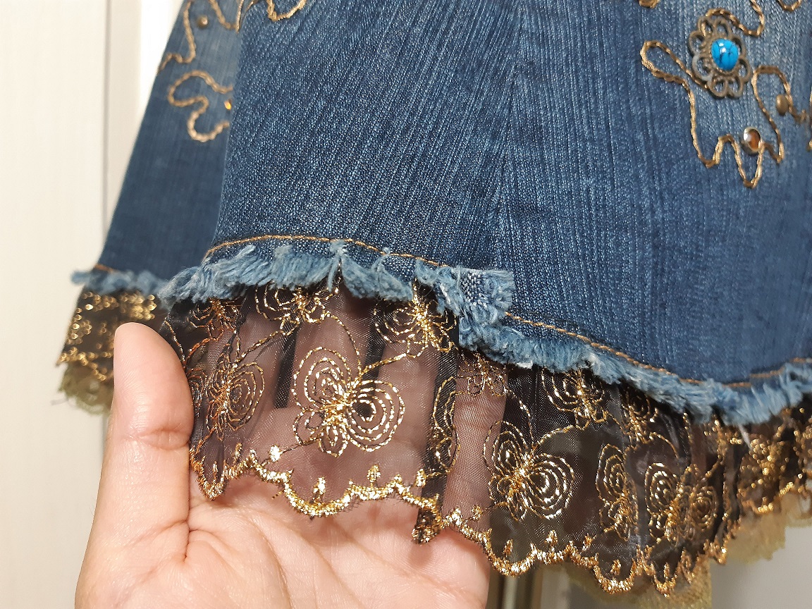 กระโปรงยีนส์วินเทจ