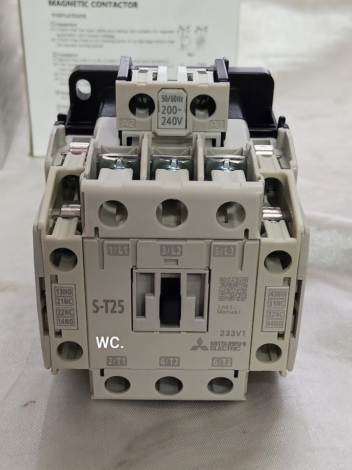 MITSUBISHI แมกเนติก คอนแทกเตอร์ ST-25 S-T25 220V Magnetic Contactor (AC1=32A) มิตซูบิชิ