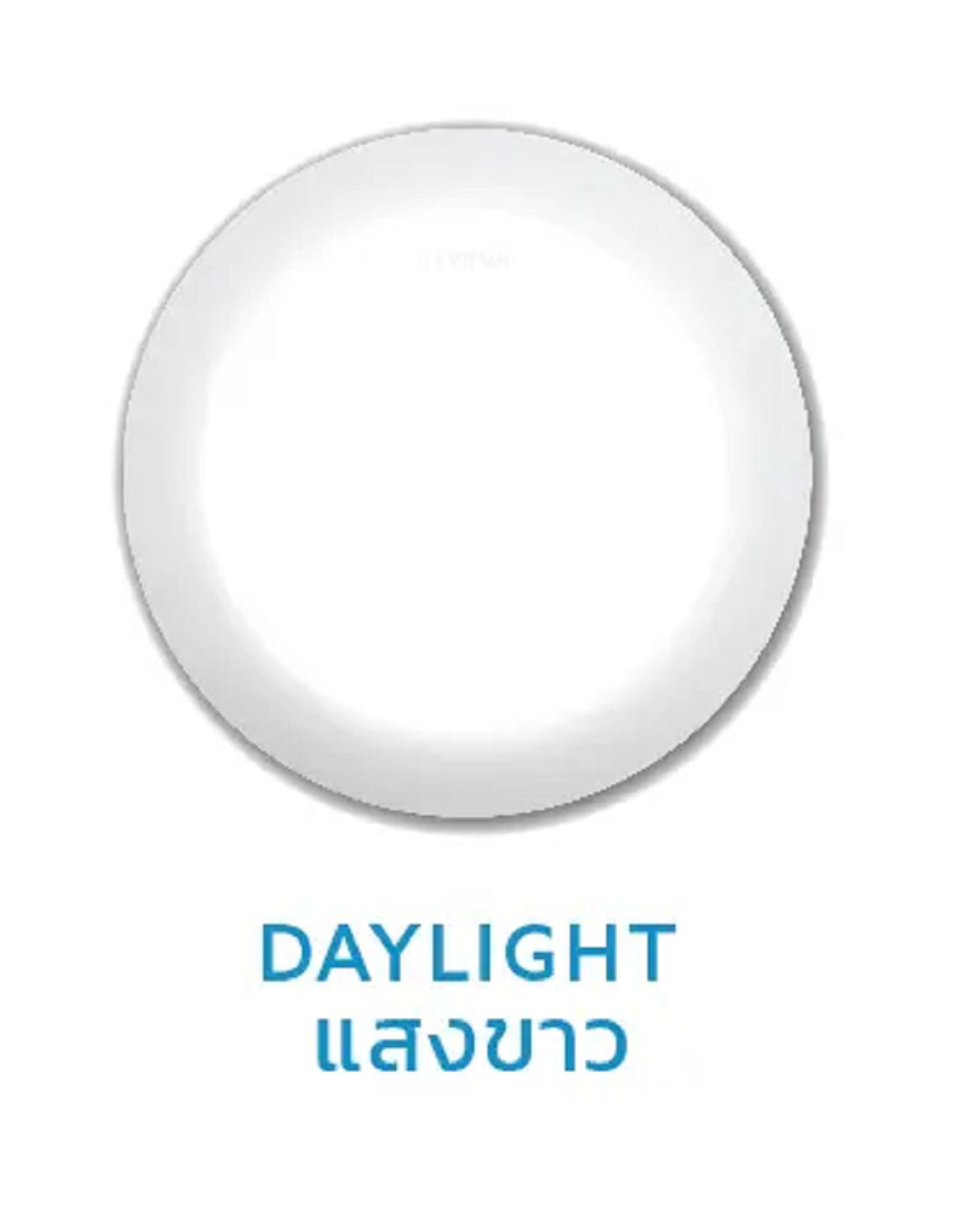 LAMPTAN โคมดาวน์ไลท์ ติดลอย 18W ขอบขาว แรมตั้น 8นิ้ว สีขาว รุ่น FIX LED ติดลอยหน้ากลม