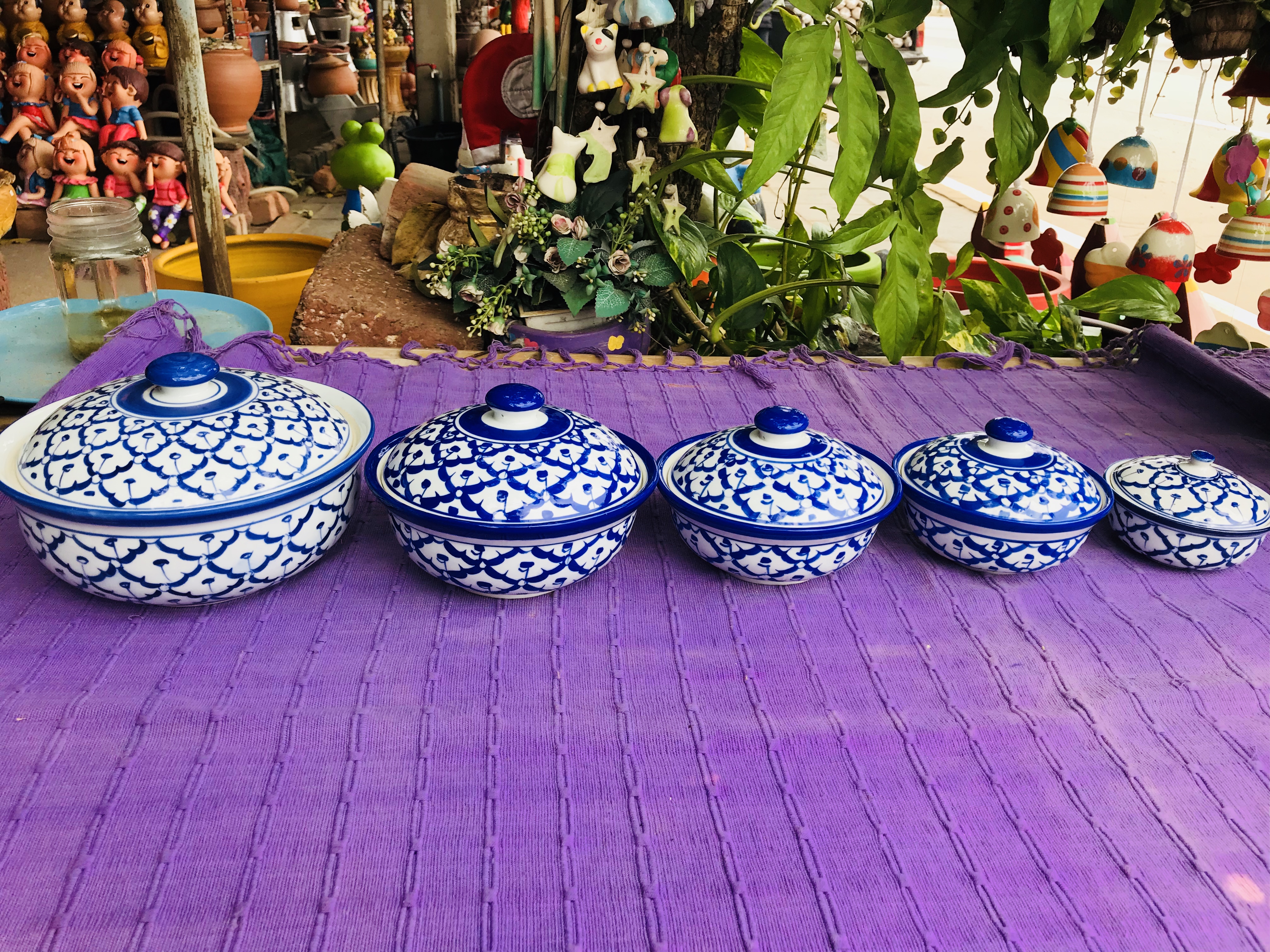 ถ้วยฝาปิดลายไทย8"