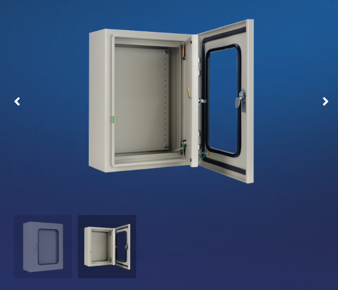 KJL ตู้ไฟ ตู้เหล็ก ฝากระจก รุ่น KBJF ตู้คอนโทรลแบบไม่มีหลังคา ฝา 2 ชั้น (ฝานอกกระจก)