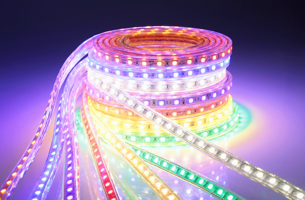 ไฟเส้นหลายสี แบบกันน้ำ LED Strips 5M ไฟเส้นแอลอีดี SMD 5050 5เมตร IP65 แบบกันน้ำ