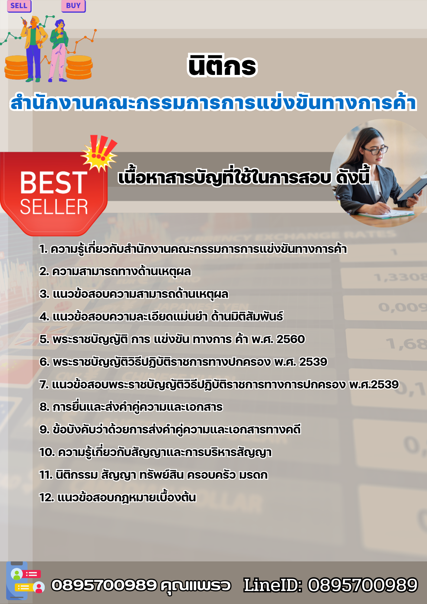 แนวข้อสอบนิติกร สำนักงานคณะกรรมการการแข่งขันทางการค้า 2568