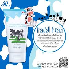 เอ อาร์ มิลค์กี้ วิป โฟม พลัส คิวเท็น แอนด์ คอลลาเจน