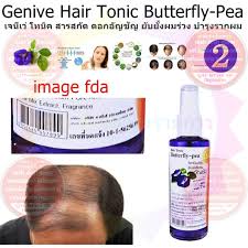 sunon hair tonic buttery pea อัญชัน ขวดม่วง