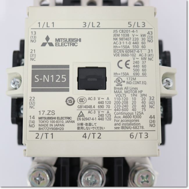 แมกเนติก S-N125 220V (AC1=150A) มิตซูบิชิ MITSUBISHI A1
