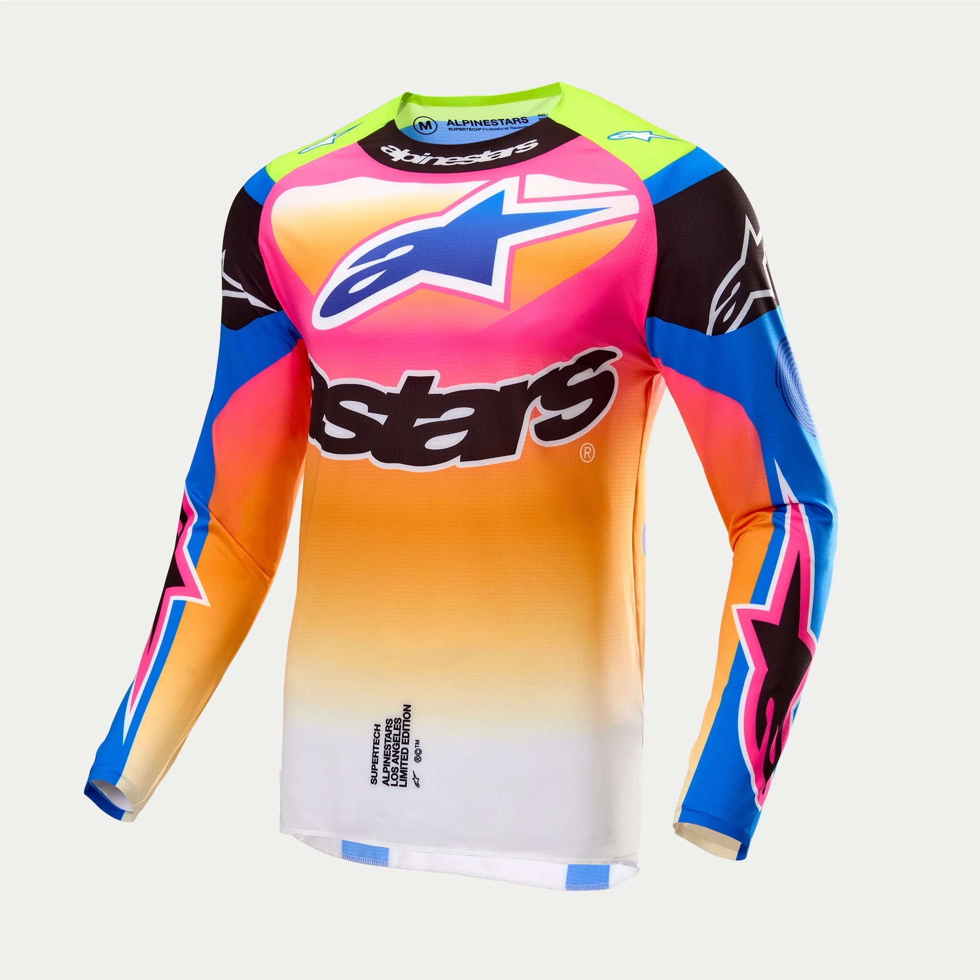 Alpinestars SUPERTECH COAST LITE JERSEY(WHITE DARK BLUE PINK FLUO)