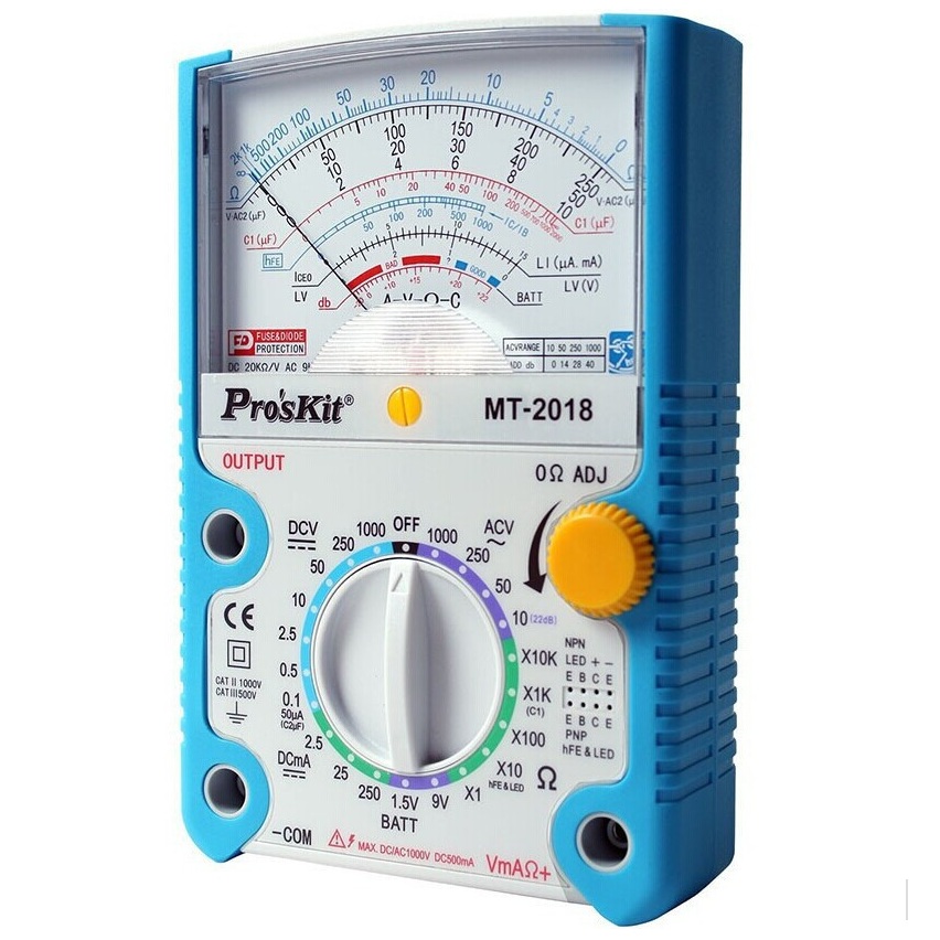 มัลติมิเตอร์ แบบเข็ม ประเทศไต้หวัน มาตราฐาน ISO 02-7374802-3