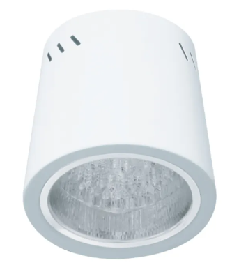 SHINING SURFACE โคมดาวน์ไลท์ แบบติดลอย ขนาด 4 นิ้ว ขั้ว E27 ทรงกระบอกกลม ไม่ร่วมหลอดไฟ สีดำและสีขาว