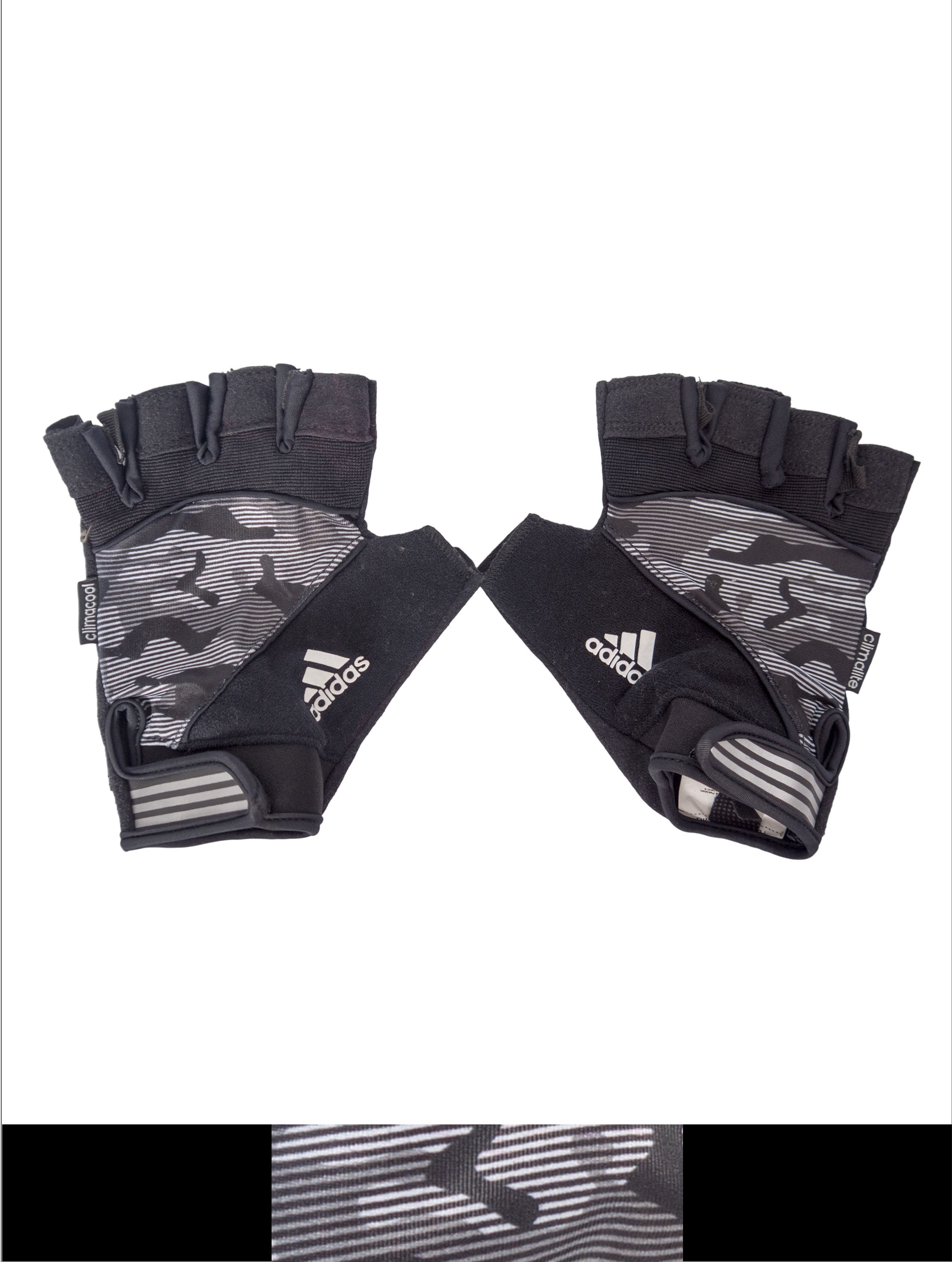 G 160054 ถุงมือหนังตัดนิ้ว adidas ราคาเช่า 80 บาท ต่อ 1 วัน