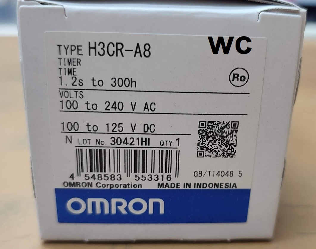 Omron ทามเมอร์ออมรอน ตั้งเวลา Model: H3CR-A8 1ตัว Timer Modules OMRON Timer H3CRA8 100-240V 1อัน