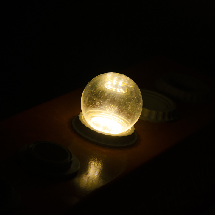 หลอดปิงปองLED 3W ขัวเกลัยว E27 ไฟปิงปอง แบบใส หลอดแอลอีดี 1หลอด