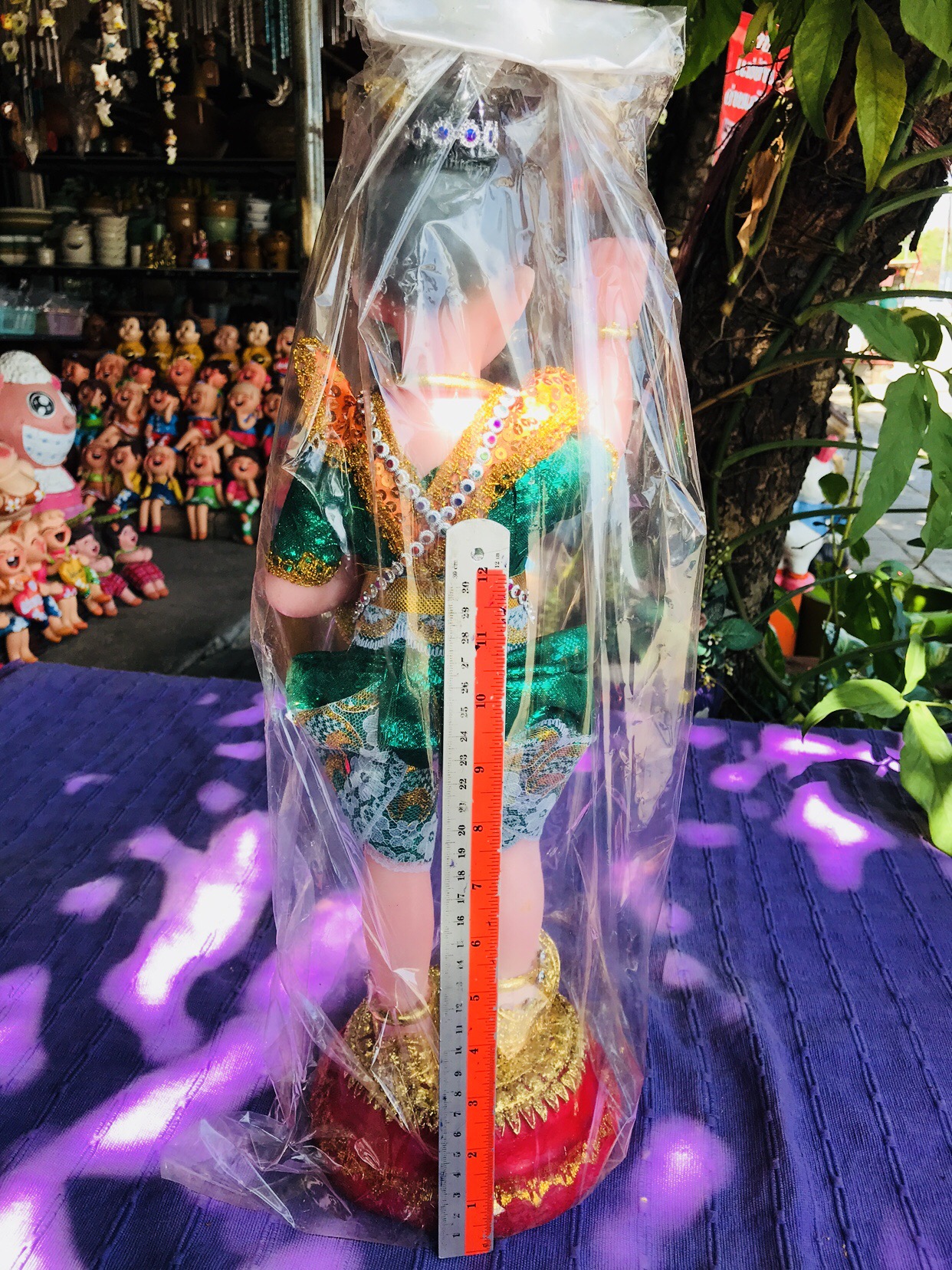 กุมารกวักถือถุงทองเรซิ่น18”