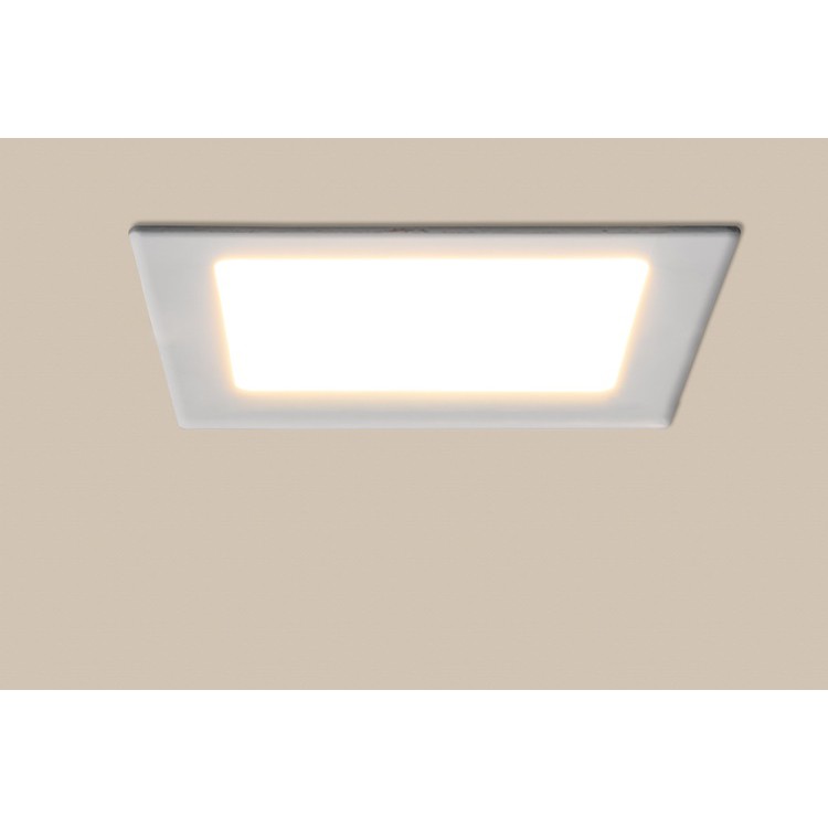 โคมไฟฝั่งฝ้า สี่เหลี่ยม LED EVE 7นิ้ว 15W ดาวไลท์หน้าเหลี่ยม ขอบขาว ทรงสี่เหลี่ยม 15 วัตต์ แสงขาว แสงส้ม