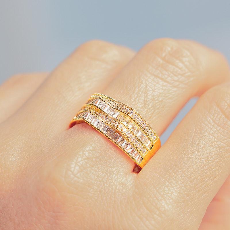 DIAMOND 18K YELLOW GOLD RING แหวน เพชร ทอง 18K Pre-order