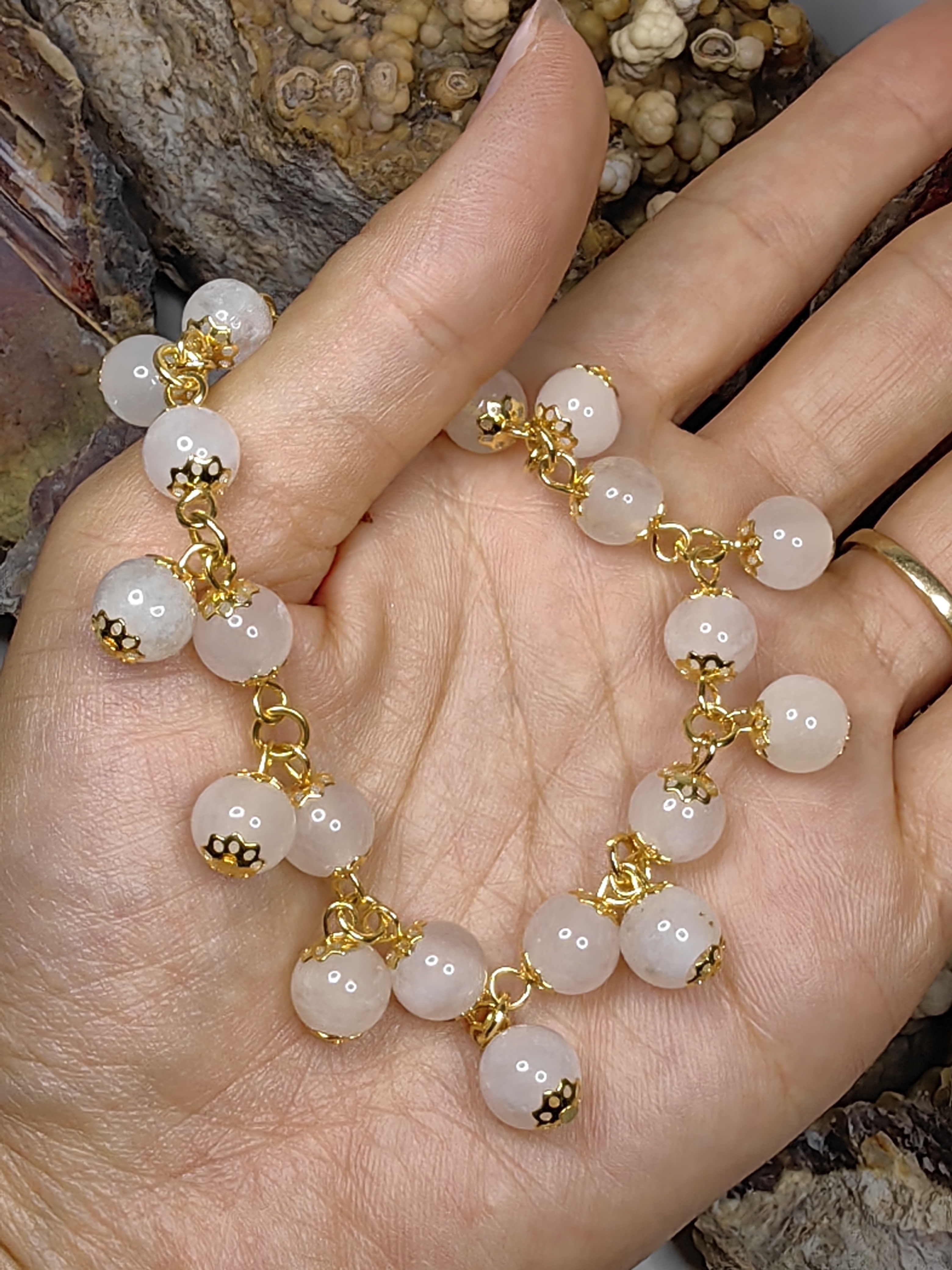 Burmese Jadeite Bracelets Gold Plated สร้อยข้อมือหยกเจไดต์พม่า ชุบทอง