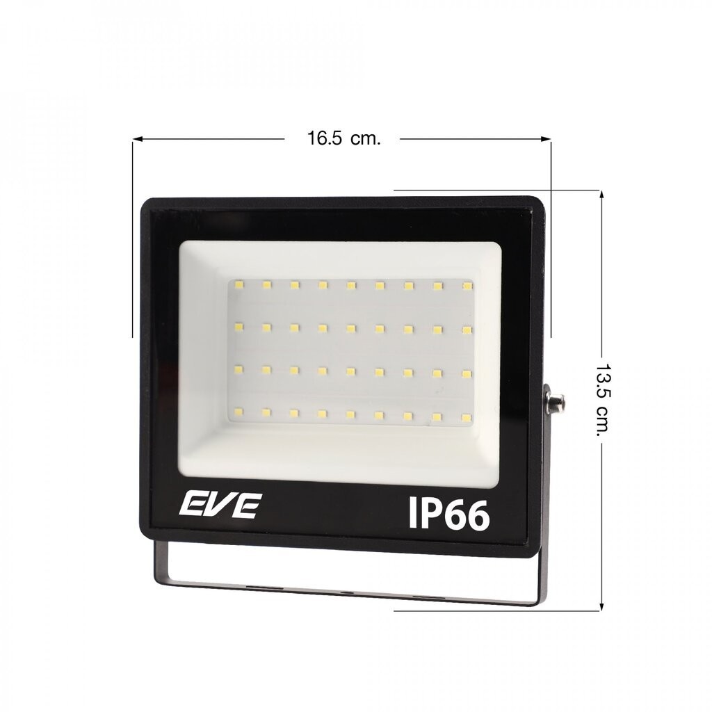 Eve โคมสปอร์ตไลท์แอลอีดี รุ่น Best 30W ยี่ห้อ อีฟ แสงขาว แสงส้ม มีให้เลือกทั้งแสงเดย์ไลท์และวอร์มไวท์ IP66