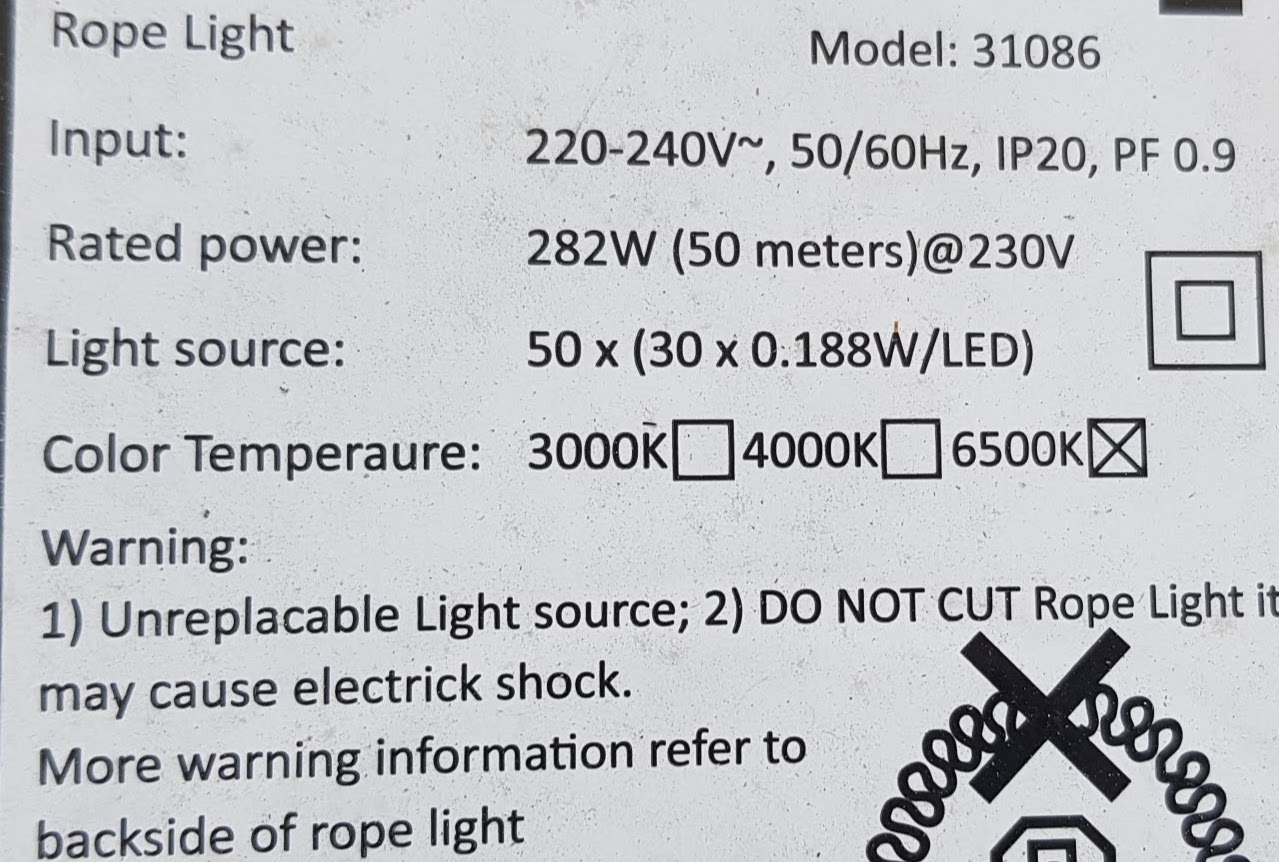 Philips สายไฟLED ไฟสายยาง ฟิลลิป์ 50เมตร 31086 Rope Light LED Strip ไฟเส้น ไฟซ่อนฝ้า LED ฟิลิปส์ ไฟสายยาง ยี่ห้อ ฟิลลิป์