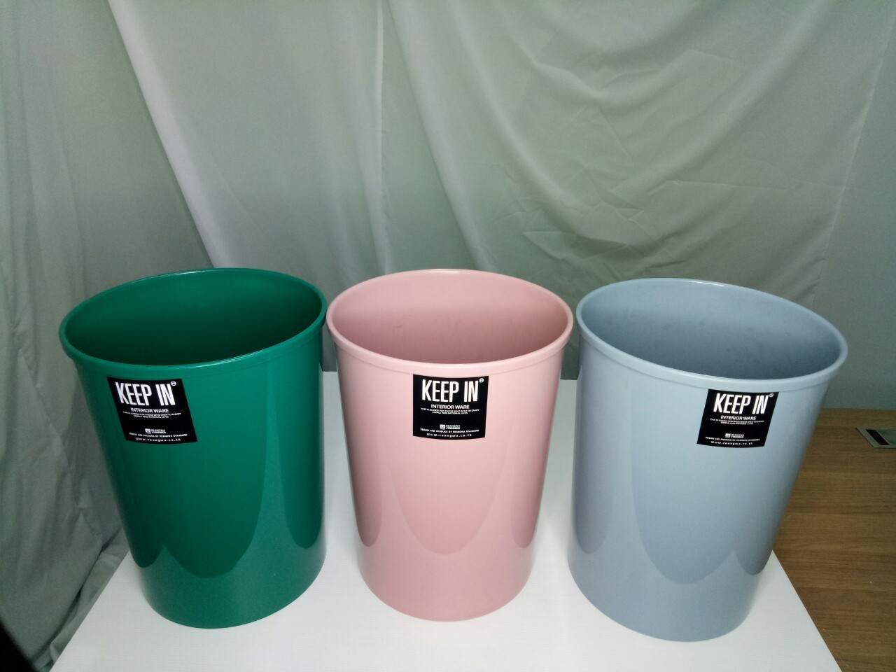 ถังขยะทรงกลม ไม่มีฝา 8 ลิตร