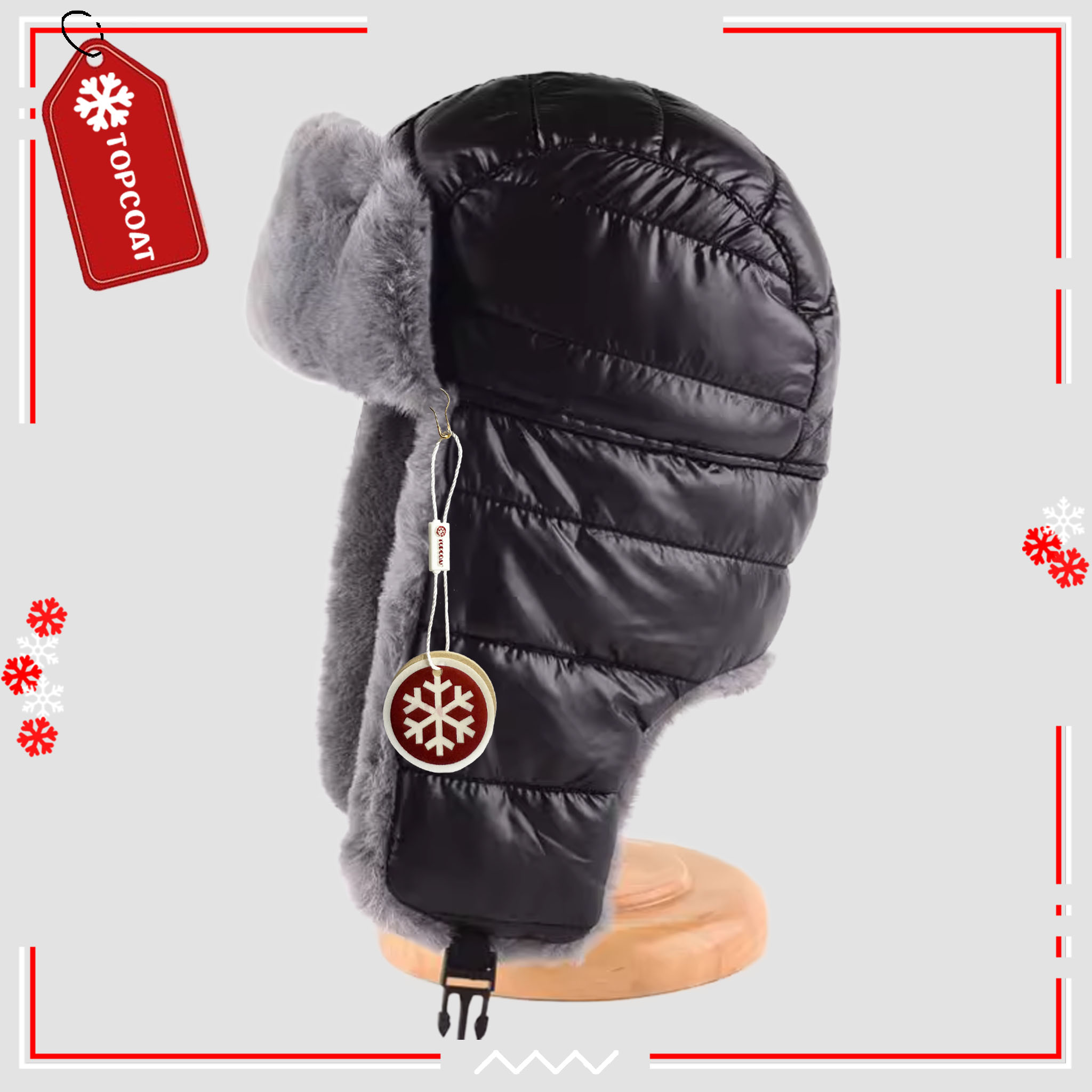 หมวกบอมเบอร์ ใส่เล่นสกีได้ บุขนหนา กันเปียกกันชื้น อุณหภูมิได้ถึง -20 องศา