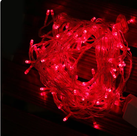 ไฟปีใหม่ ไฟหยดน้ำ กันน้ำ LED ไฟประดับ ความยาว 8เมตร แบบกระพริบ ปรับได้ หัวคริสตัล 8m. ไฟประดับ ไฟตกแต่ง ไฟคริสต์มาส