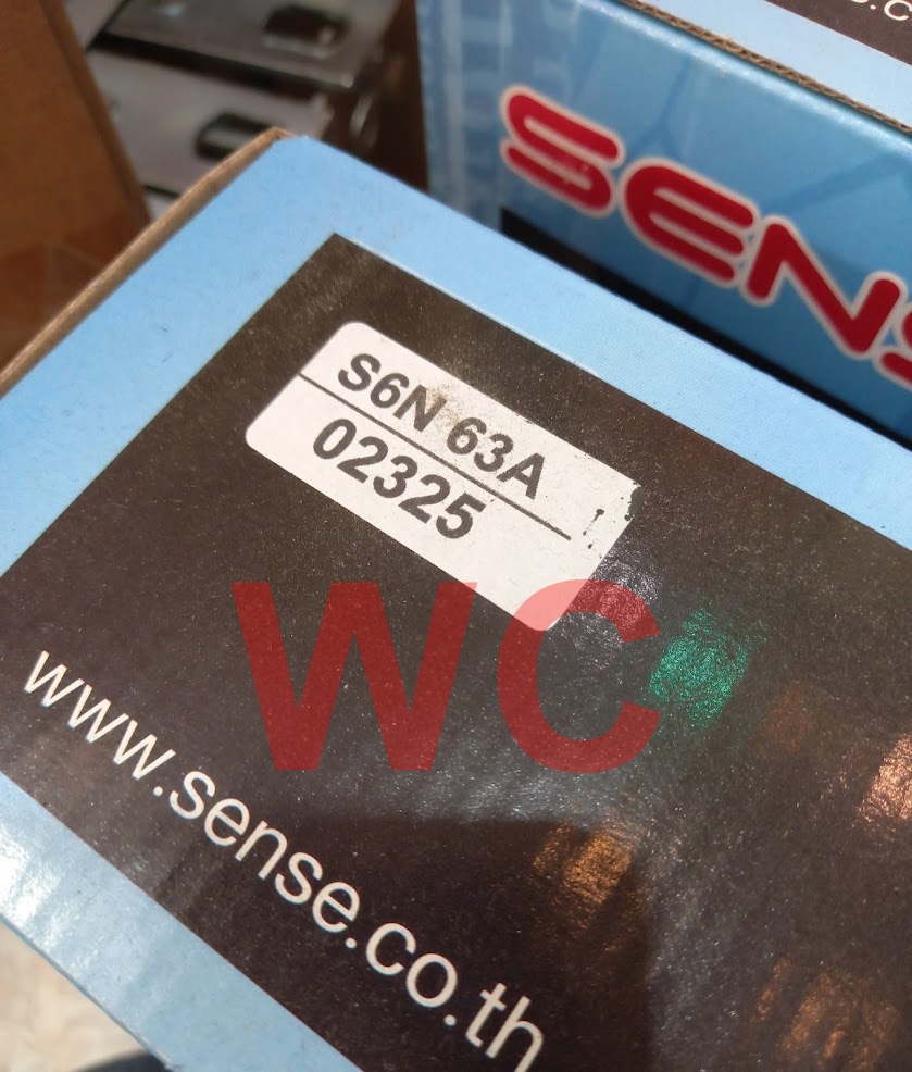 Sense ตู้คอนซูมเมอร์ ตู้ควบคุมไฟฟ้า 6 ช่อง รุ่น S6N เซนส์ พร้อมเครื่องตัดไฟรั่ว RCBO และอุปกรณ์ป้องกันฟ้าผ่า