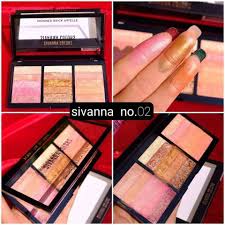 sivanna colors makeup studio Shimmer Brick Palette (HF389) / ซีเวนน่าคัลเวอร์ ชิมเมอร์บริคพาเลท ปัดแก้ม