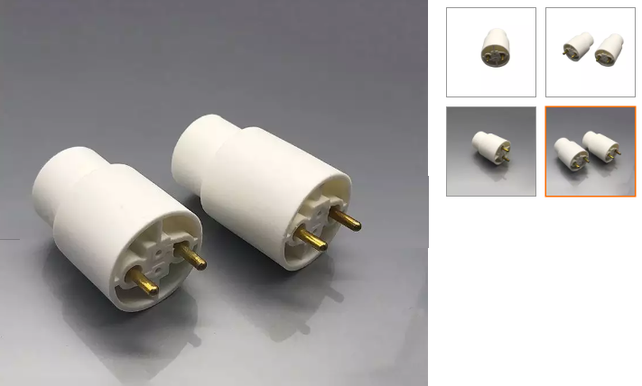 อะแดปเตอร 1คู่ หัวแปลงหลอด สำหรับแปลงหลอด T5 ฟลูออเรสเซนต์ 14W 28W เป็นT8