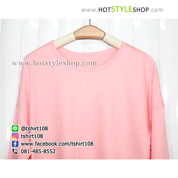 เสื้อครอปแขนยาว เสื้อแขนยาวเอวลอย (ขายส่ง 90 บาท)