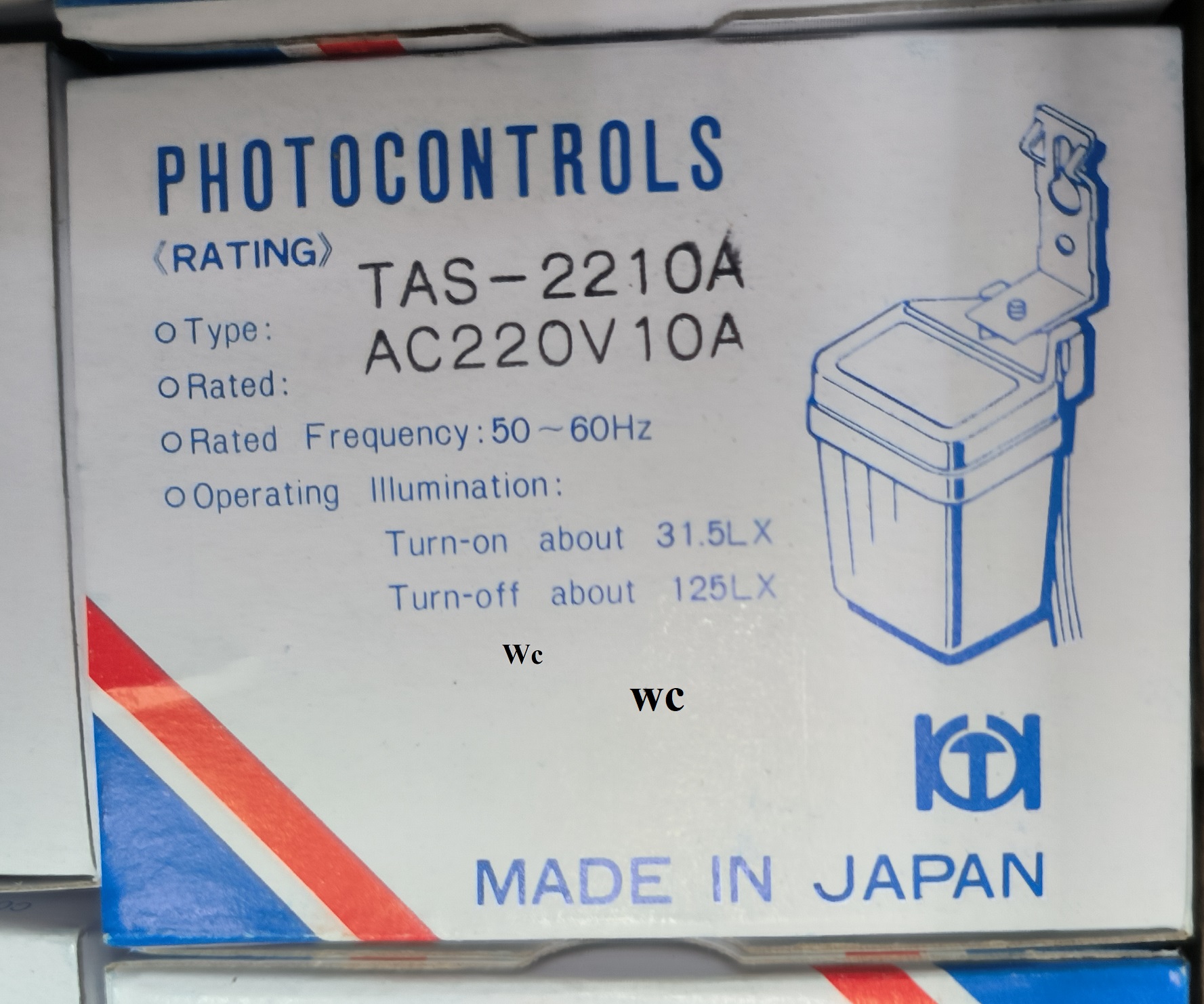 สวิทช์แสงแดด ยี่ห้อ Selcon จากประเทศญี่ปุ่น 3A 10A ( Made in Japan ) ของแท้100% KAGASEL