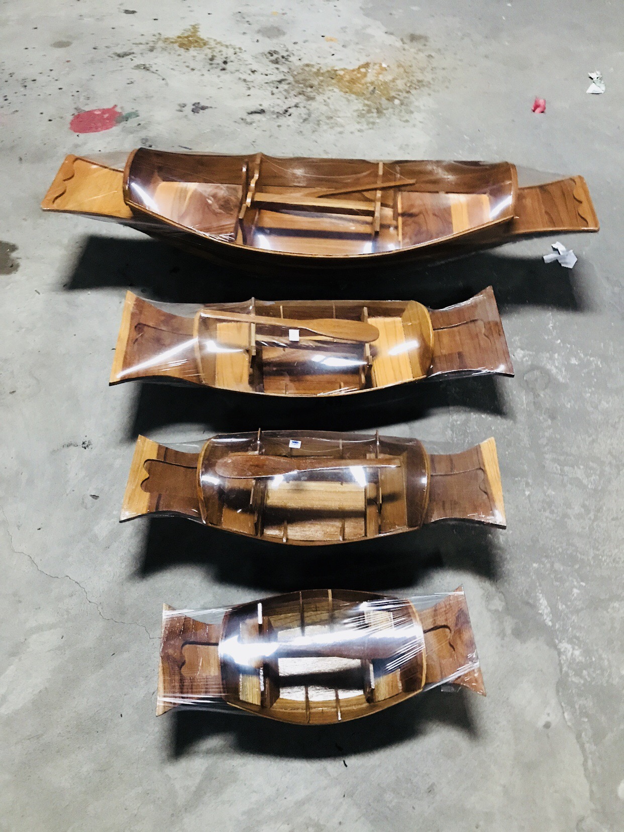 เรือไม้สัก 40cm.