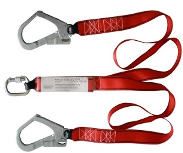 Webbing Lanyard with Absorber 2 hook (รหัส 700-059)