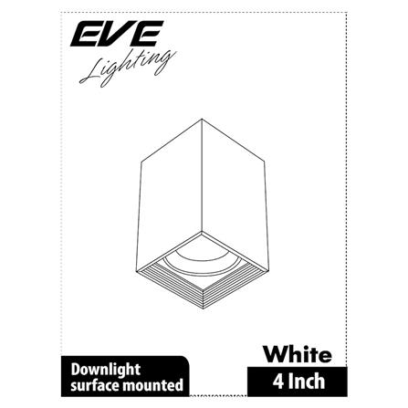 Eveดาวไลท์กระบอกติดลอย อลูมิเนียมแท้ รุ่น4นิ้ว แบรน์อีฟ สีขาว สีดำ ดาวไลท์ติดลอย White ดาวไลท์ลอยสีขาว