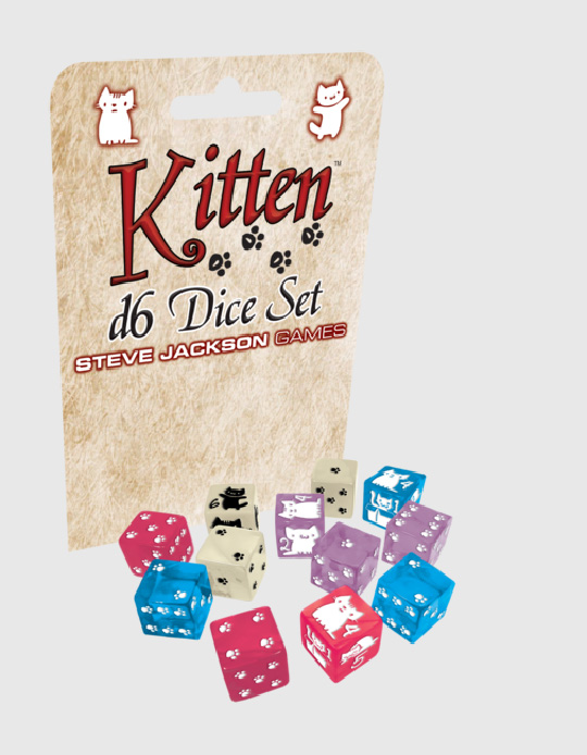 [ลูกเต๋า] Kitten D6 Dice Set