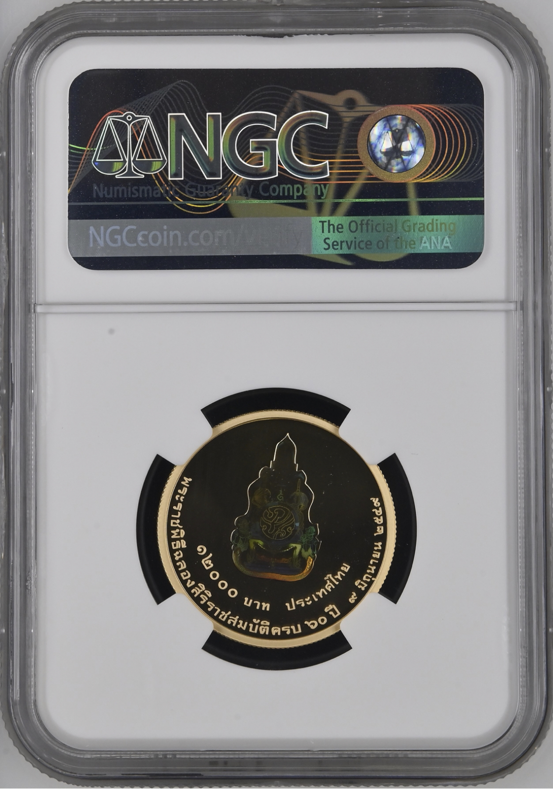 เหรียญเฉลิมพระเกียรติพระบาทสมเด็จพระปรมินทรมหาภูมิพลอดุลยเดช เนื่องในพระราชพิธีฉลองสิริราชสมบัติครบ 60 ปี