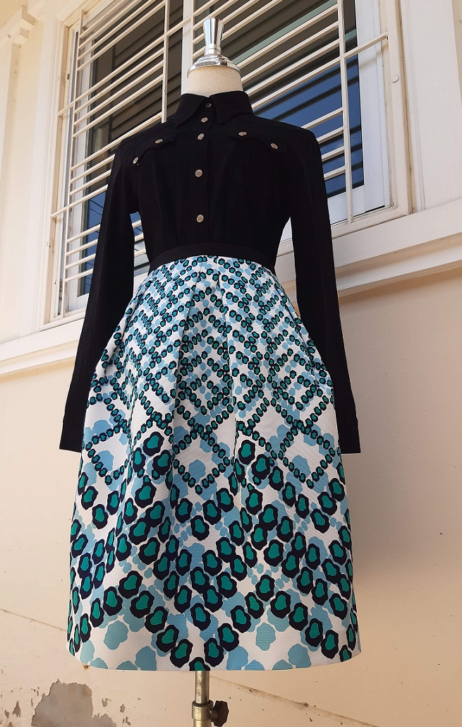 กระโปรงลายเสือสีฟ้า งานน่ารักมาก