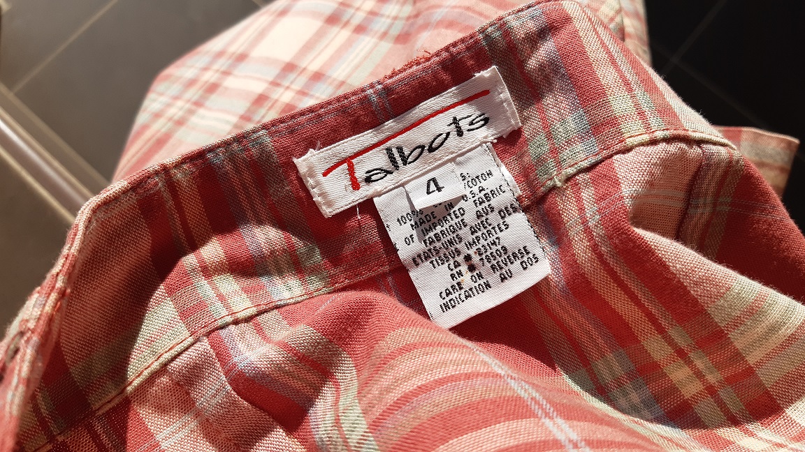 กระโปรงลายสก็อตสีชมพู