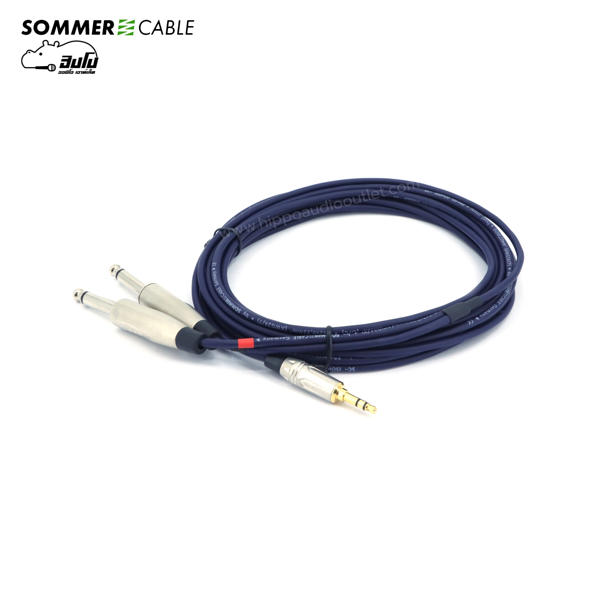 สาย SOMMER 3.5TRS 6.35 TSx2 SC B5 05 BLU(สีน้ำเงิน) (SP1)