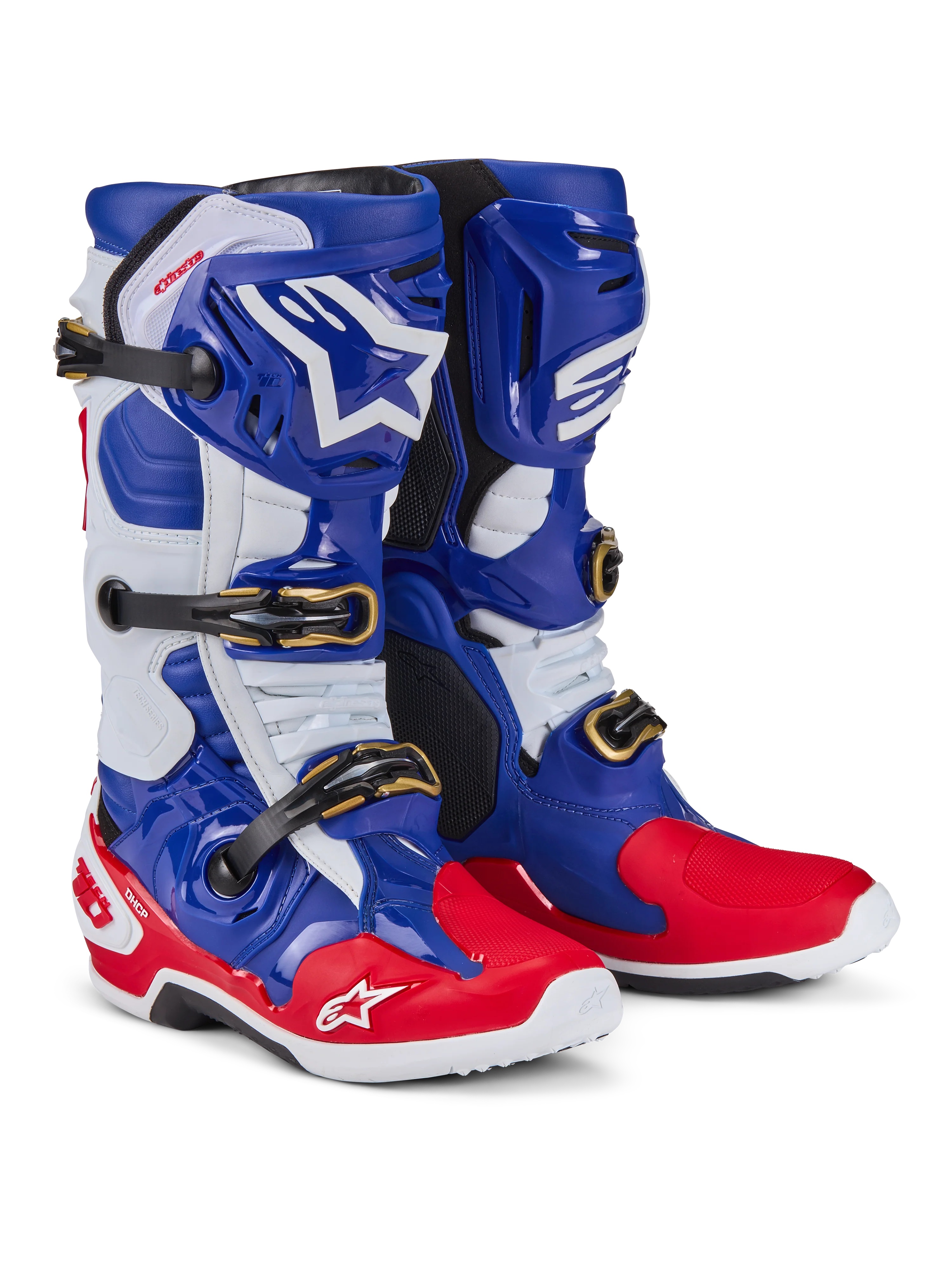 Alpinestars TECH 10 (BRIGHT RED DARK BLUE WHITE)