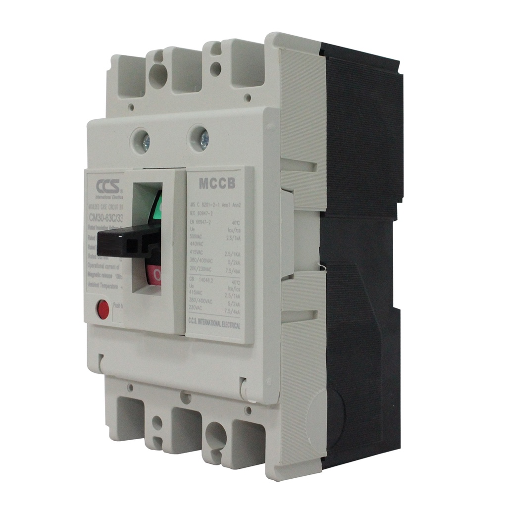 เบรกเกอร์ MCCB 63A 3P 3เฟส รุ่น CM30-63CW 63แอมป 3P แบรน์CCS สินค้าส่งทุกวัน