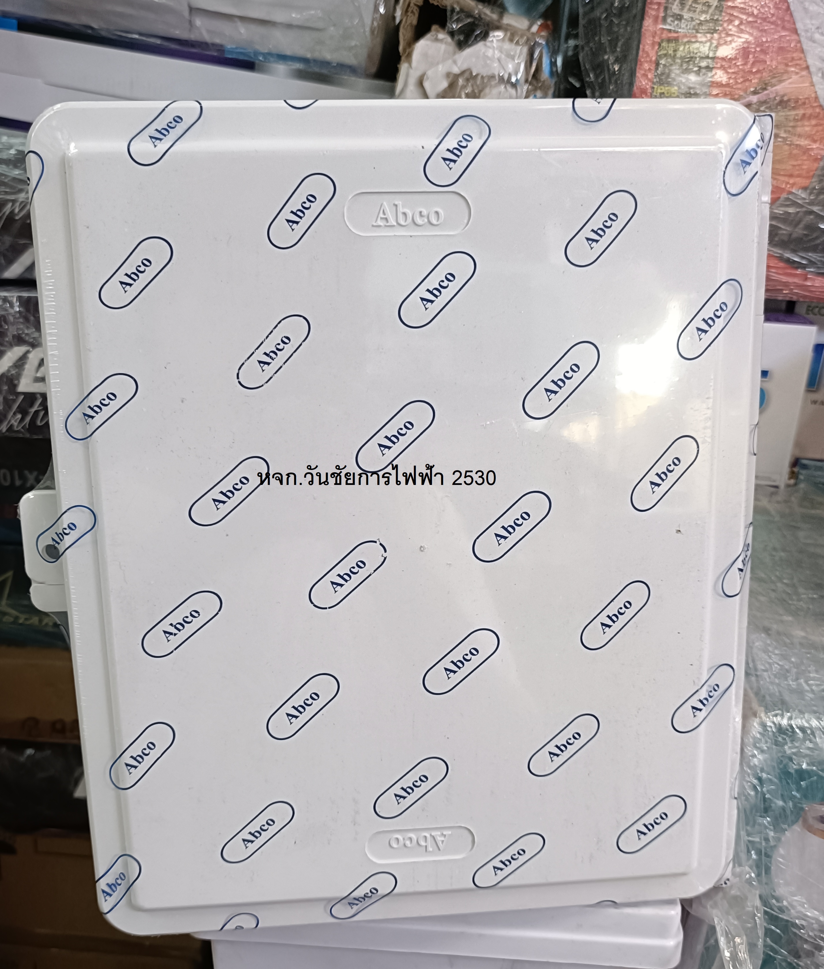 ตู้พลาสติกกันน้ำ PVC ตู้กันน้ำพลาสติก ฝาทึบ ขนาด 9x10 นิ้ว ตู้พลาสติกฝาทึบ ยี่ห้อLeetech รุ่น ABC -A810