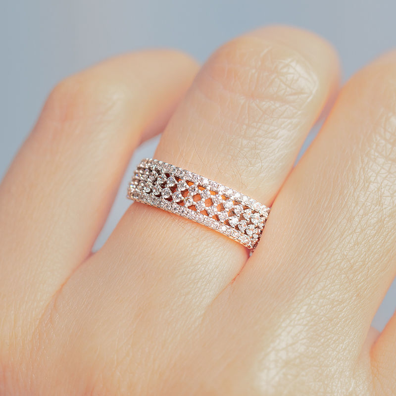 DIAMOND 18K WHITE GOLD RING แหวน เพชร ทอง 18K Pre-order