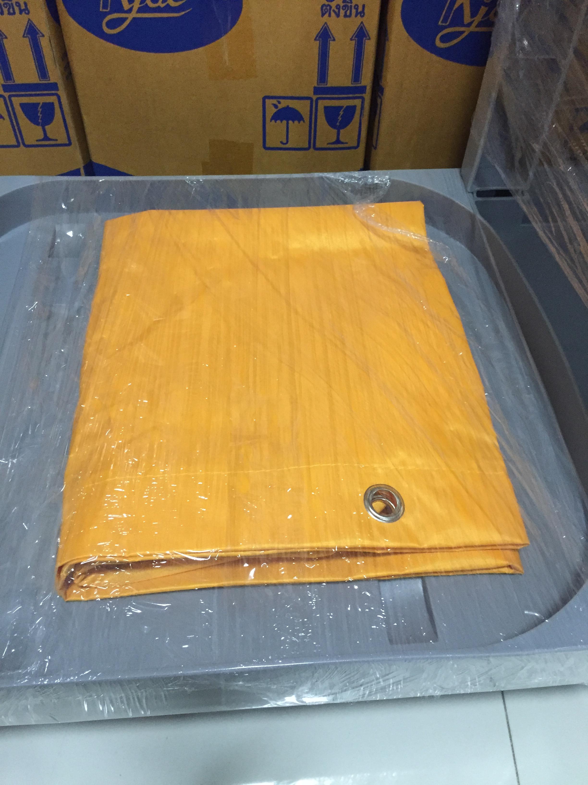 ถุงขยะ(สีเหลือง) PVC เนื้อหนา-สำหรับรถเข็นเมด (เฉพาะถุง)