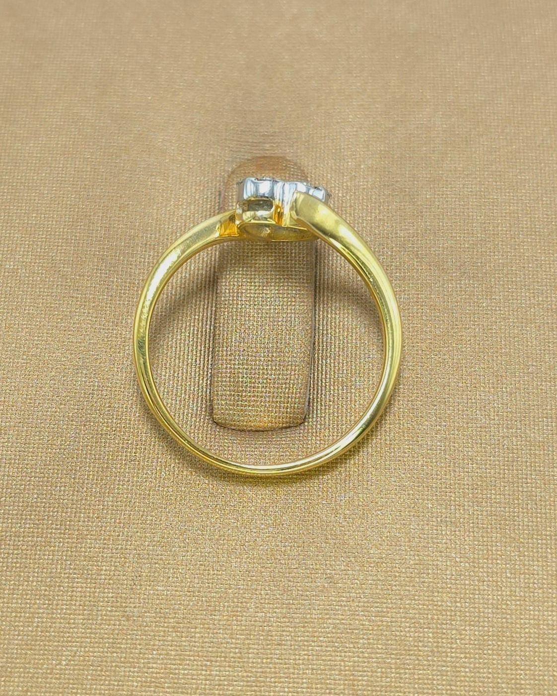 🚫ปิดการขาย(SoIdOut)🚫แหวนทองคำ 18K เพชรเกสร 9 ตัง 1 เม็ด 2 ตัง 2 เม็ด 1 ตัง 6 เม็ด รวม 19 ตัง น้ำ 96-97 ความสะอาด vvs ไซส์ 49 น้ำหนัก 1.69 กรัม ราคา 5,900.-(Net)