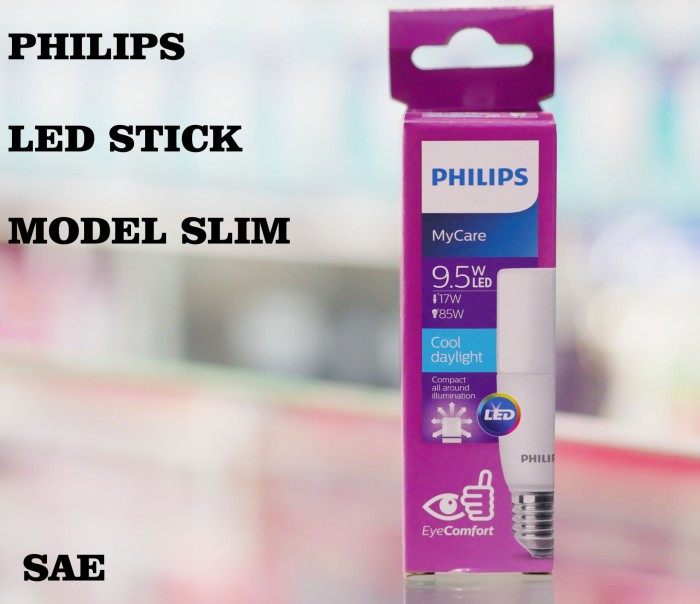 PHILIPS หลอดไฟ หลอดไฟแท่ง LED STICK 9.5W E27 9.5 วัตต์ ฟิลลิป์ ขั้วเกลียว แสงขาว แสงส้ม